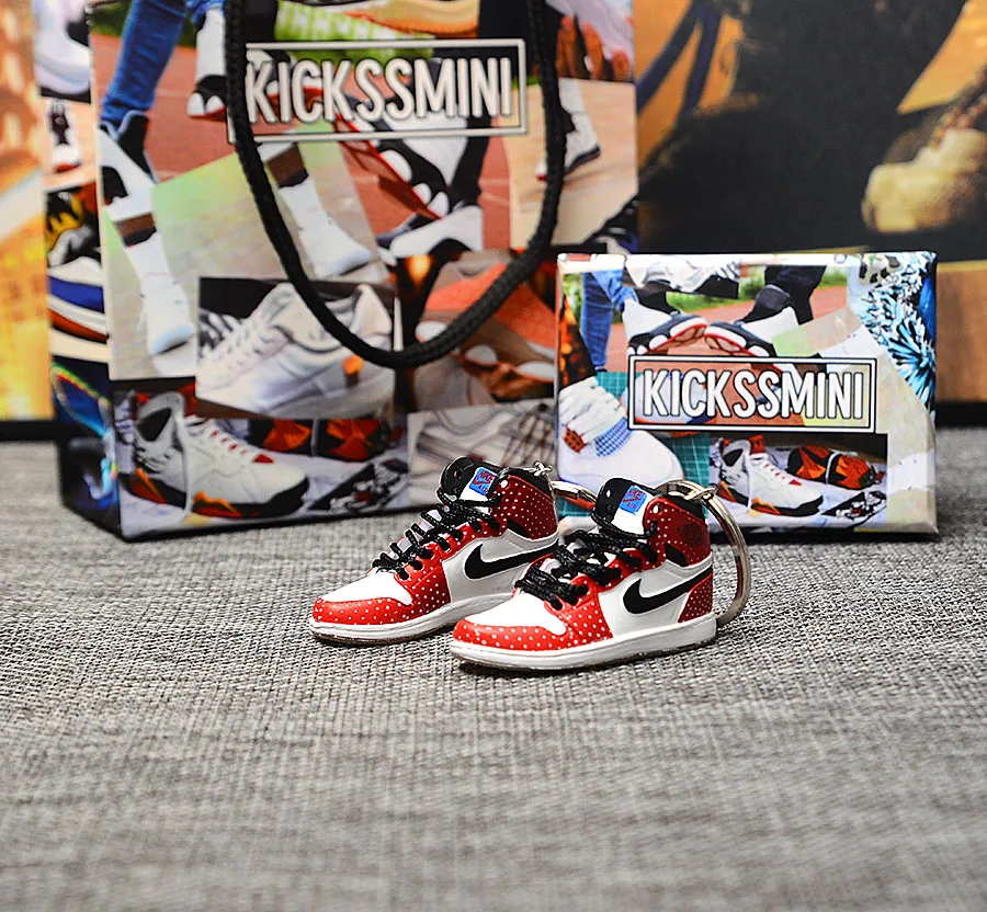 Персональный DIY Jordan Generation AIR JORDAN 1 chicago 3D кроссовок фигурный брелок сумка Подвеска парный брелок