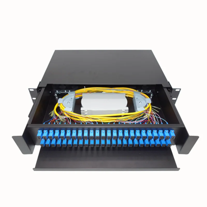 Стеллаж для волоконно-оптической коммутационной панели 1U Fiber ODF 8/12/24/48/96 port SC LC -