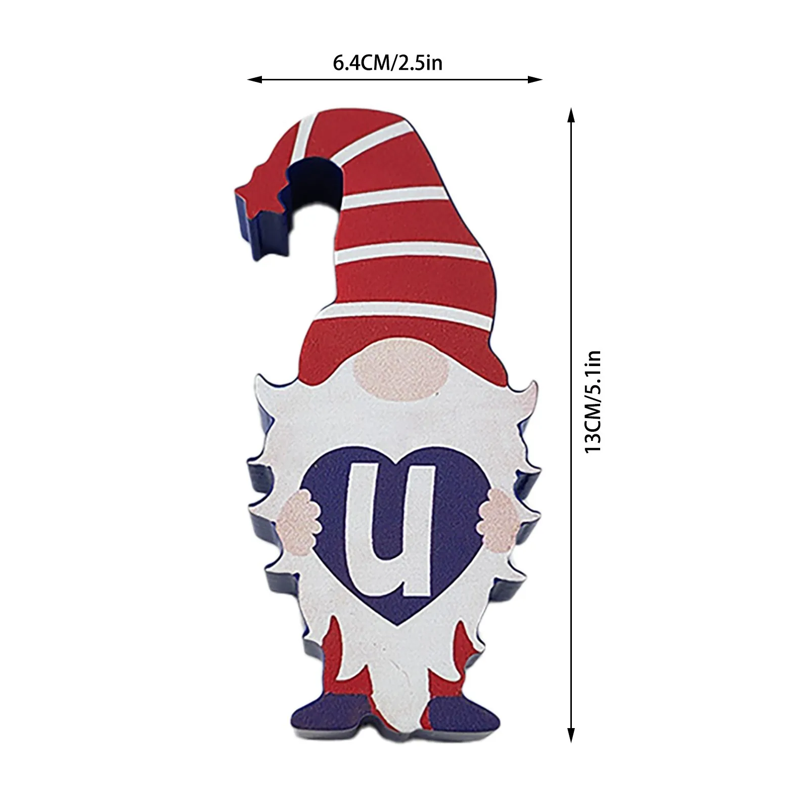 

New 2021 High Quality Safety Cute Dwarf Wooden Ornament Decoration For Independence Day Decoration Home & Garden Accessories