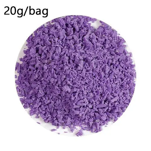 20g Purple 20 г/пакет Аддитивные амулеты поддельные спринклеры для наполнителя слизь поставки Diy для десерта, шоколада бисерная глина слизь торт украшения игрушки - Цвет: 20g Purple