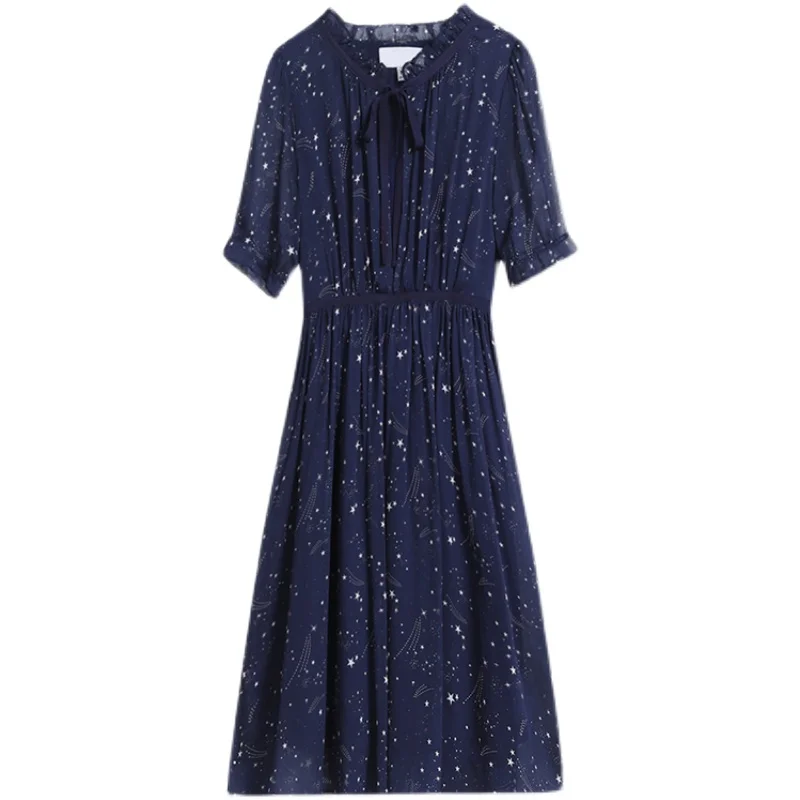 

2021 Elegant Fashion Mesh Chiffon Sexy Mini Star Dress Summer 2XL Plus Size Vintage Runway Dresses Women Bodycon Party Vestidos