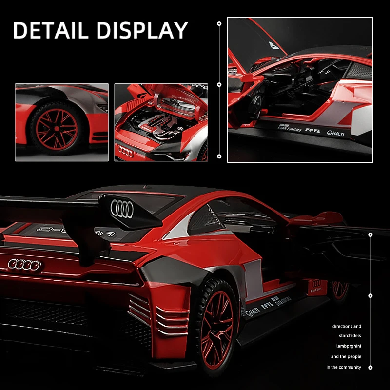 1:32 Audi GT Le Mans спортивный гоночный автомобиль литые автомобили и игрушечные