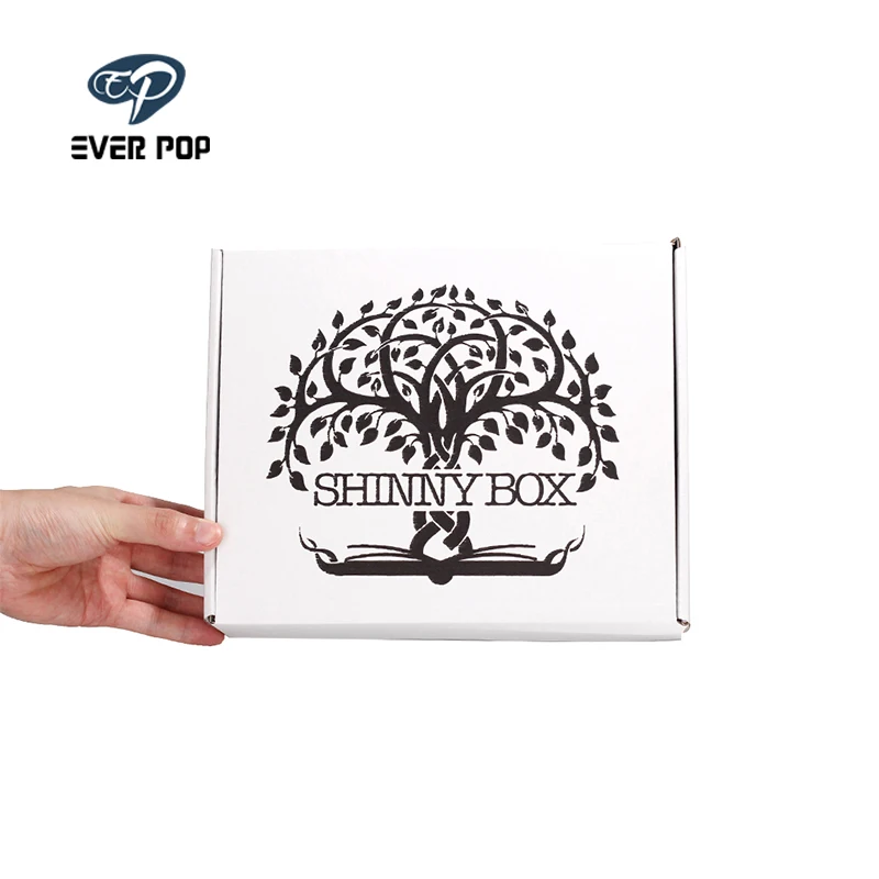 100 шт./лот печатная коробка из гофрированного картона упаковка с логотипом под