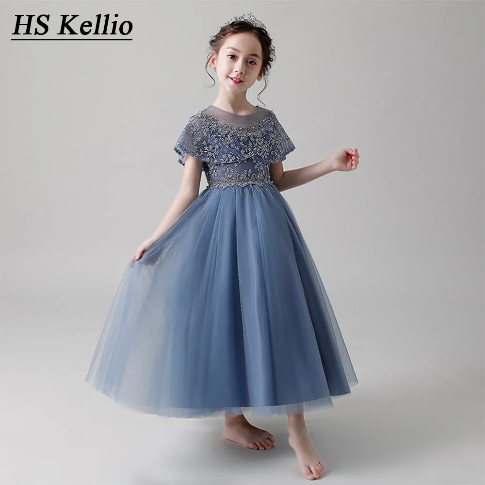 Платье для девочек причастия платья с цветочным принтом свадьбы и торжества