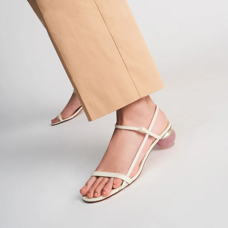 

High-quality Fairy Style Sandals Female 2021 Summer New Open-toed Exquisite Mid-heel Roman Shoes Dress All-match Women's Shoes