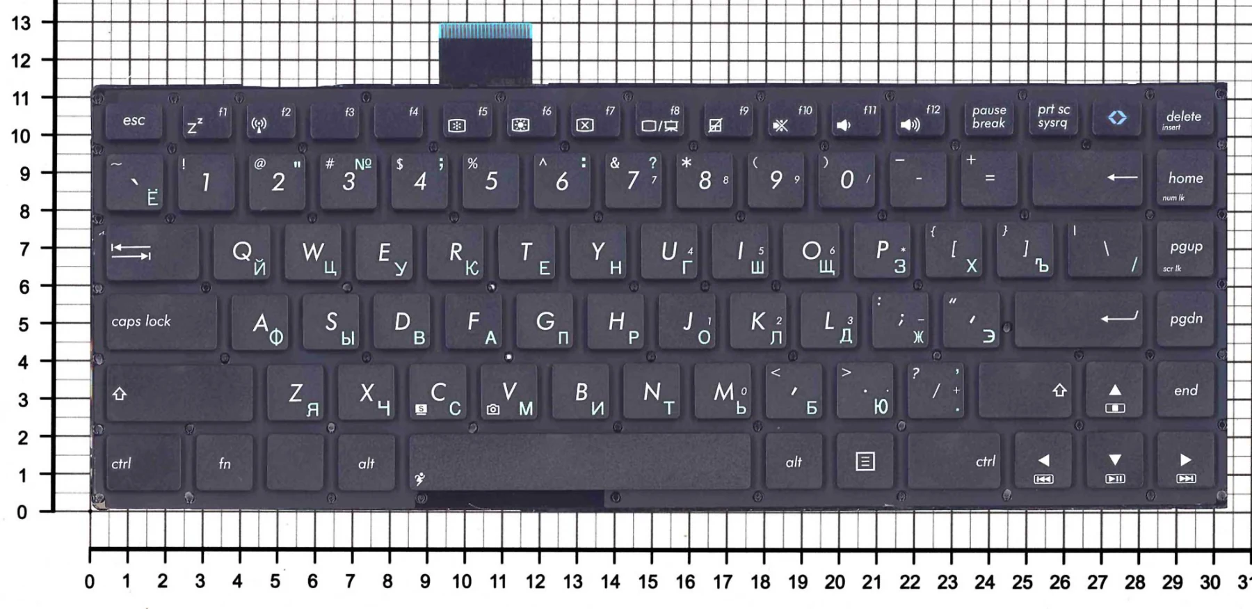 Клавиатура для ноутбука Asus F402 F402C F402CA X402 X402C X402CA VivoBook S400 S400C S400Ca черная|Клавиатуры