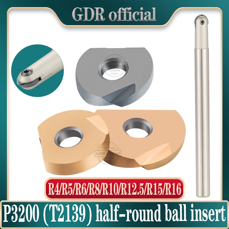 Высококачественные фрезерные Вставки P3200 шариковое лезвие для T2139 вставка с