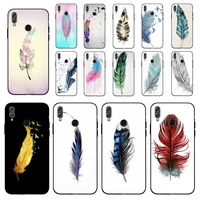 maiyaca lovely colorful feathers phone case for huawei honor 10 i 8x c 5a 20 9 10 30 lite pro voew 10 20 v30