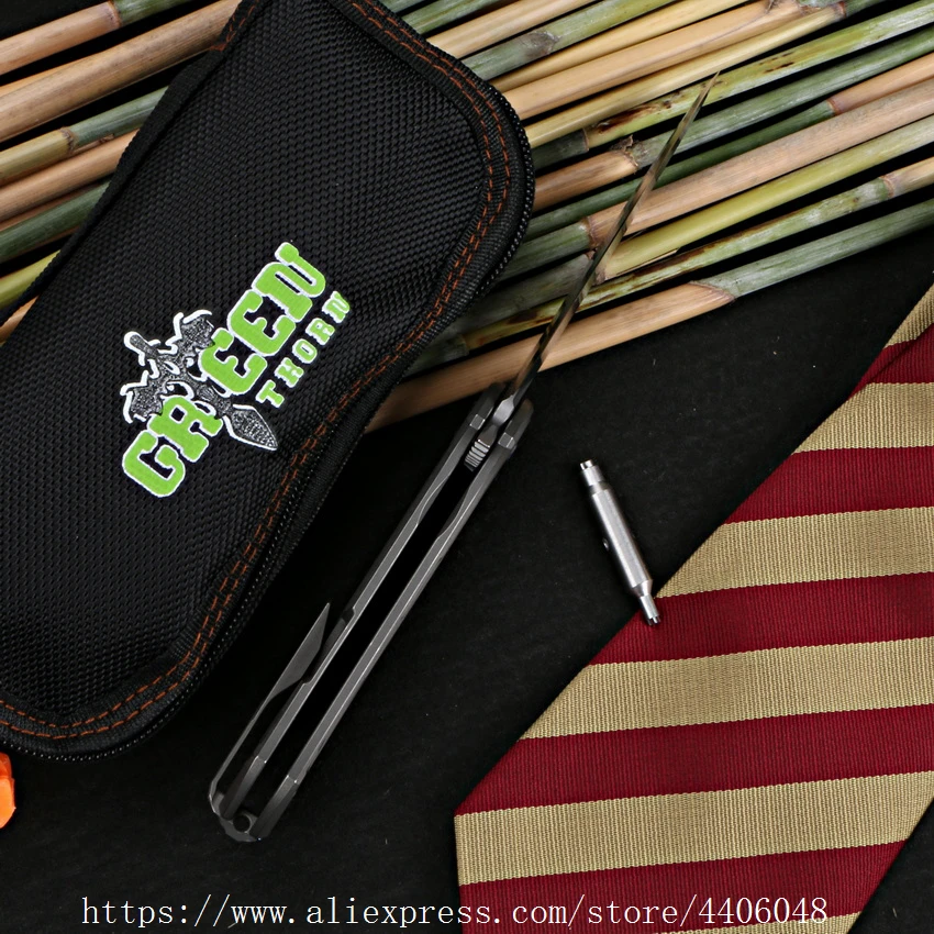 Складной нож Green Thorn Kami Flipper клинок K110 с титановой ручкой для ежедневного