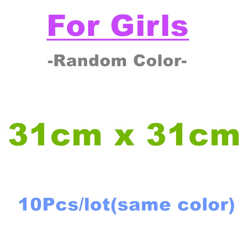 For Girls(31x31cm) 10 шт. детское полотенце для кормления Плюшевый Медведь Кролик точка диаграмма печатных детей маленький платок Марля s кормящих YYT308 - Цвет: For Girls(31x31cm)