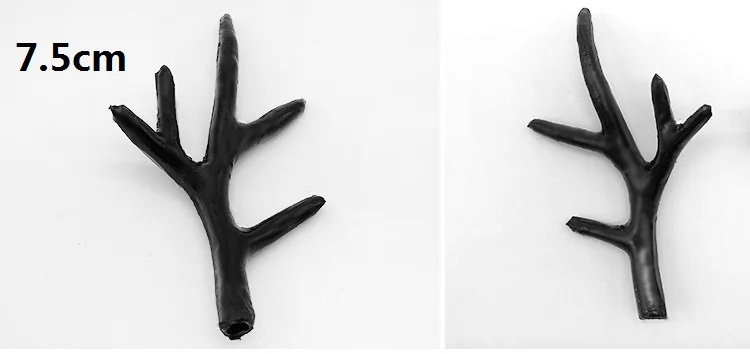 

Черная пара головной убор с имитацией рогов, повязка на голову, искусственный олень, аксессуары «сделай сам» для праздничной вечеринки, реквизит, день рождения, Рождество