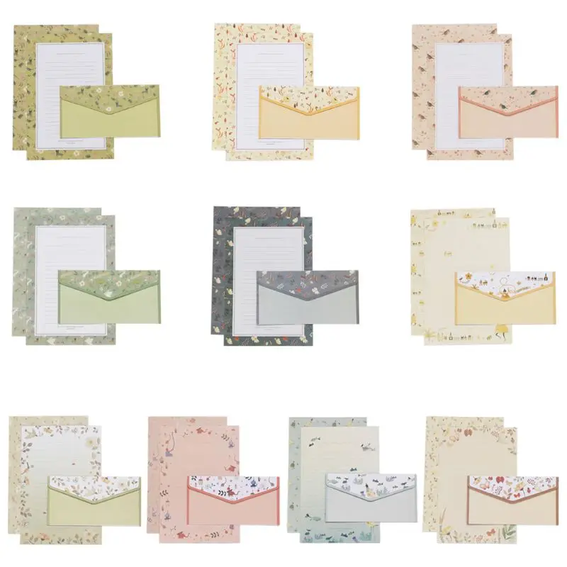 

Творческий красивые бумажный конверт с буквами цветочные милые комплекты с героями мультфильмов бланке маленькие свежие подарки 831D
