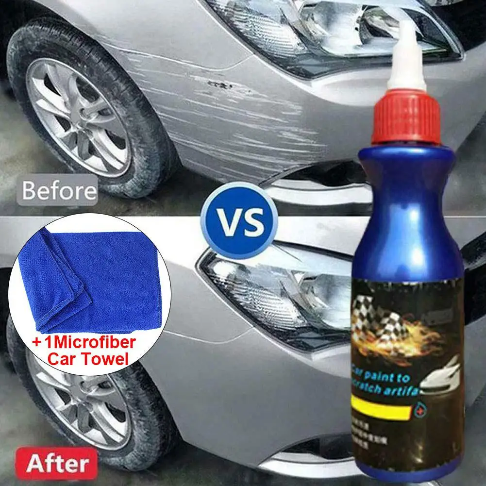 80% HOT SALES!!! 100g Car Vehicle Paint Care Scratch Remover Restorer Repair Agent with Towel