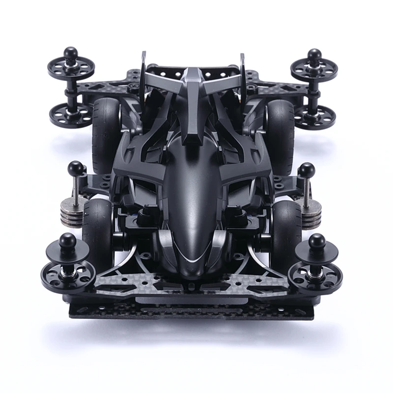 for Tamiya 18641 Mini 4WD Modified 1/32 Meteor Hand Painted Racing Black General MA Chassis with Upgrade Package Accessories enlarge