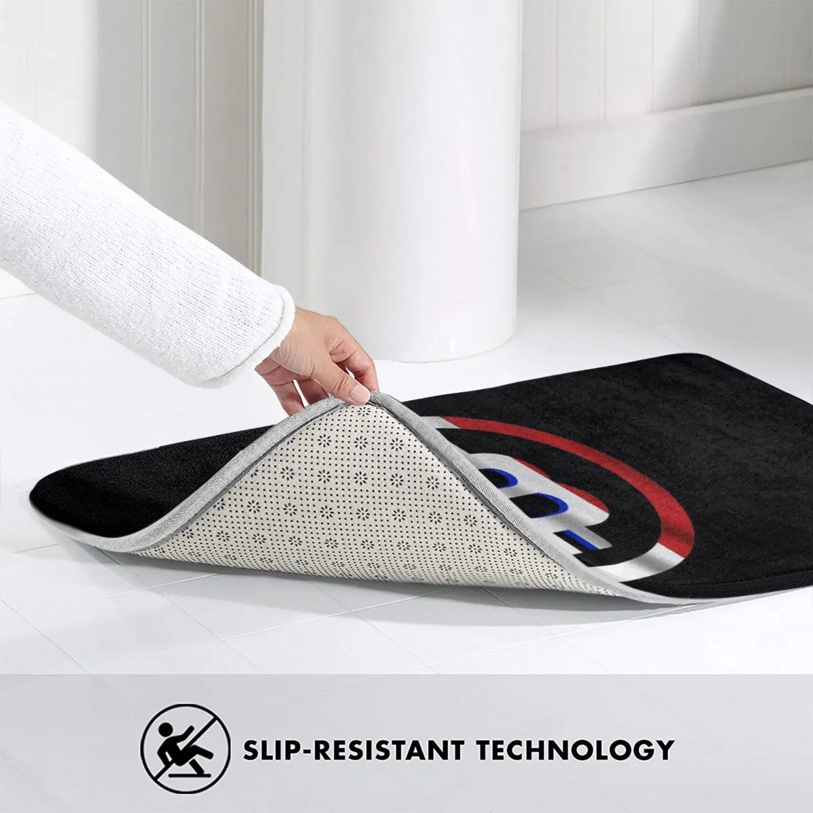 Флаг биткоина-дольше Биткоин Франция. Дверной коврик подставка для ног домашний