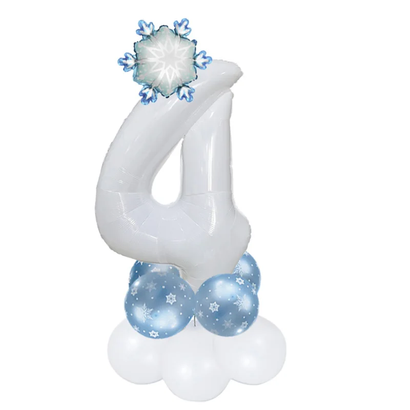 Воздушный шар из фольги с белыми цифрами 10 шт./компл. 32 дюйма тематические