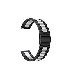 Black Silver Металлические ремешки из нержавеющей стали для POLAR VANTAGE M умные наручные часы ремешок для Vantage M Замена аксессуары браслет ремешок для часов - Цвет ремешка: Black Silver