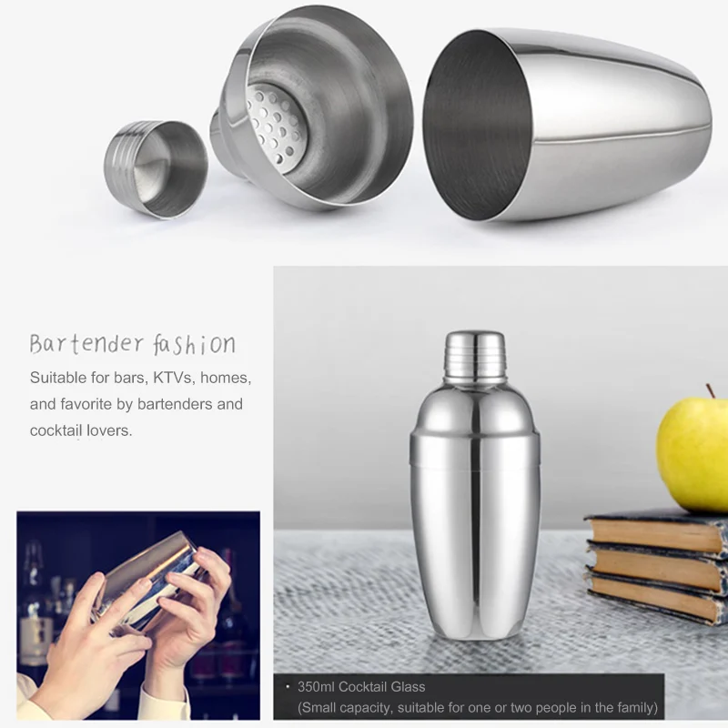 Барный коктейль шейкер GURET из нержавеющей стали Бостонский для коктейлей бармена