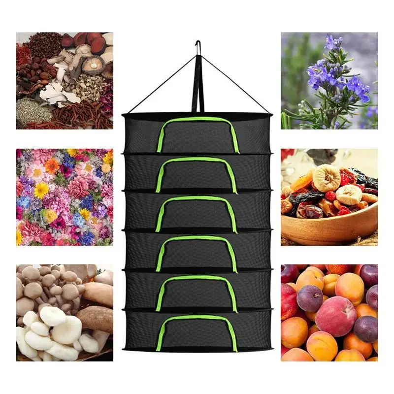 Сушилка для травы Herb Drying Net Fish Dryer Hanging Baskets Foldable Fabric Rack For Vegetable Flowers Plants Buds Clothes Dry on.