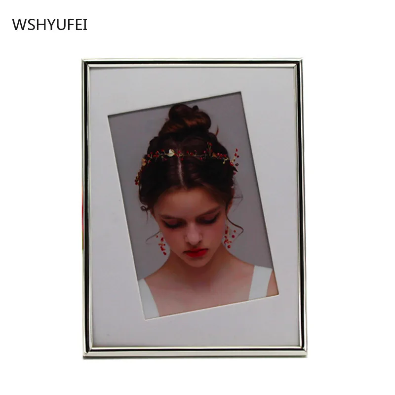 Металлическая рамка для фотографий в Европейском стиле простой современный