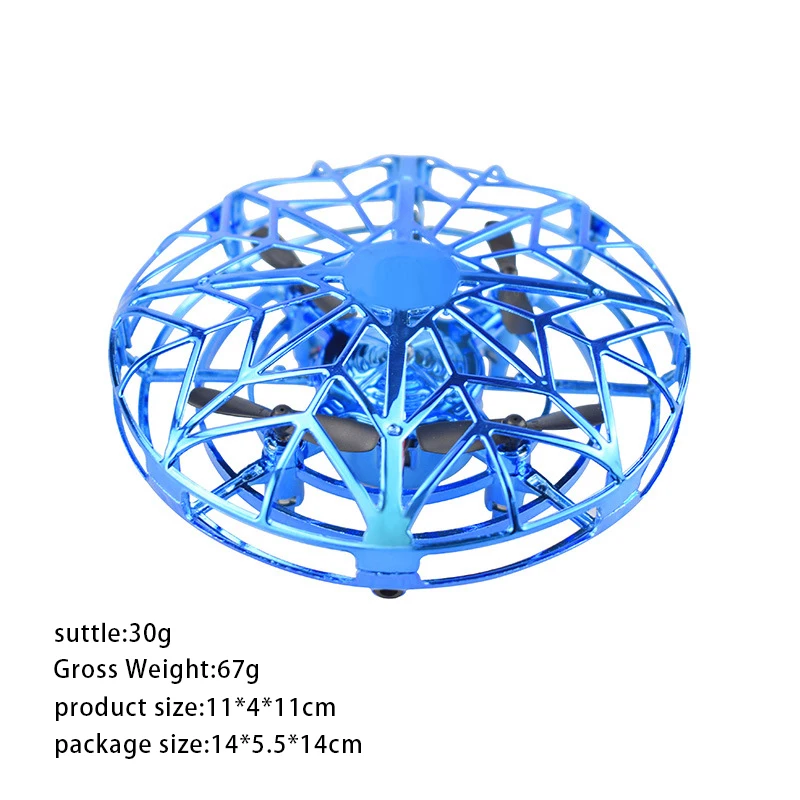 Мини Дрон НЛО против столкновений Летающий вертолет волшебный ручной шарики