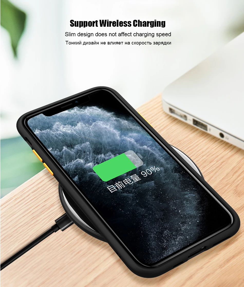Противоударный силиконовый чехол-бампер для iPhone 11 Pro Xs Max Xr X, прозрачный 360 матовый защитный чехол для iPhone 7 8 Plus, Fundas