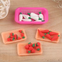 1 set 112 dollhouse miniature vegetable and fruits basket pretend play restaurant simulation kitchen toys