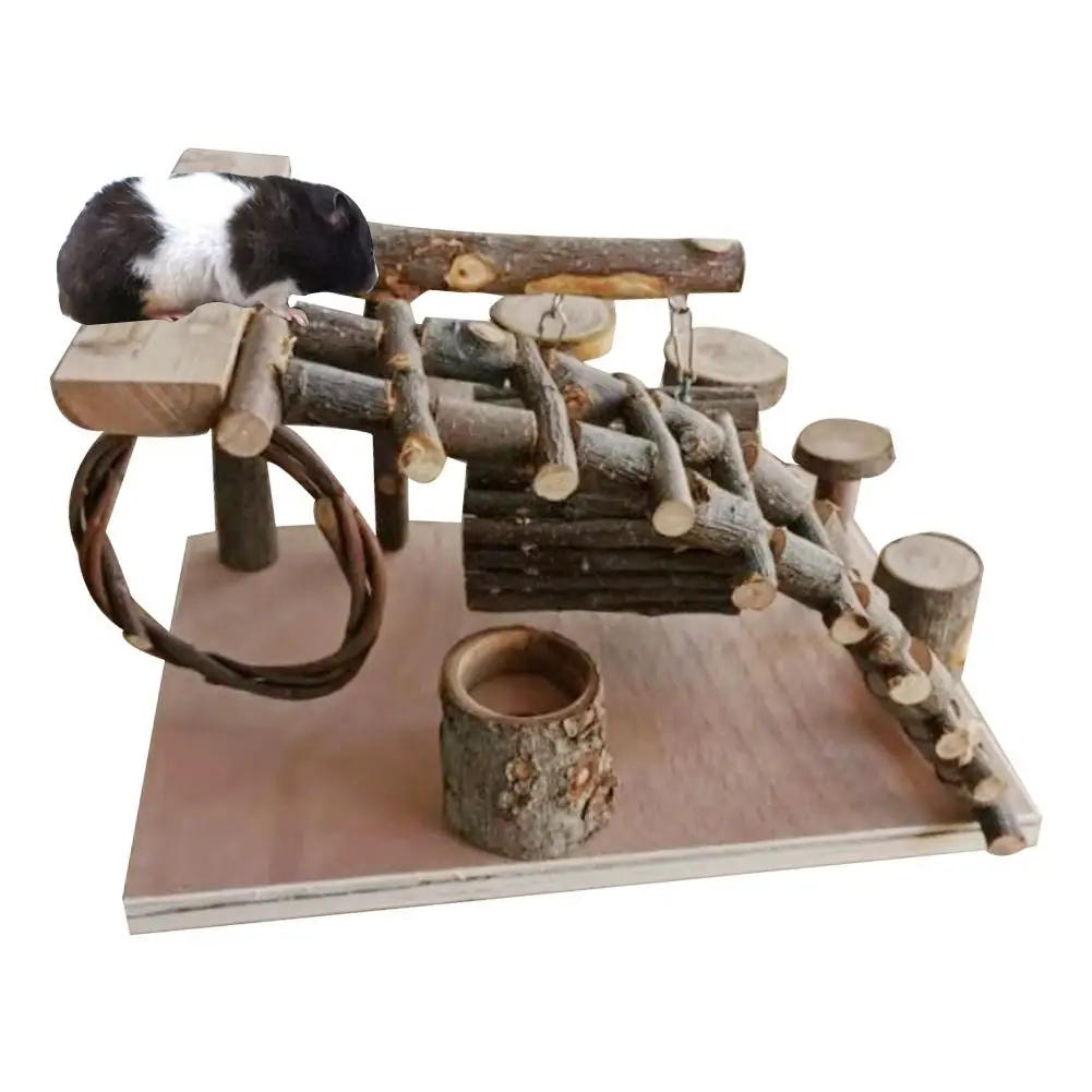 Яблоко дерево Хомяк Игрушка лестница маленькая для домашних животных Шаг Фитнес