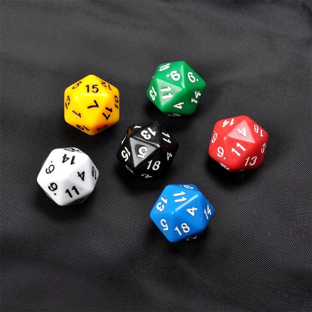 30x красочная D20 многомерная фотография для ролевых игр MTG настольная вечевечерние