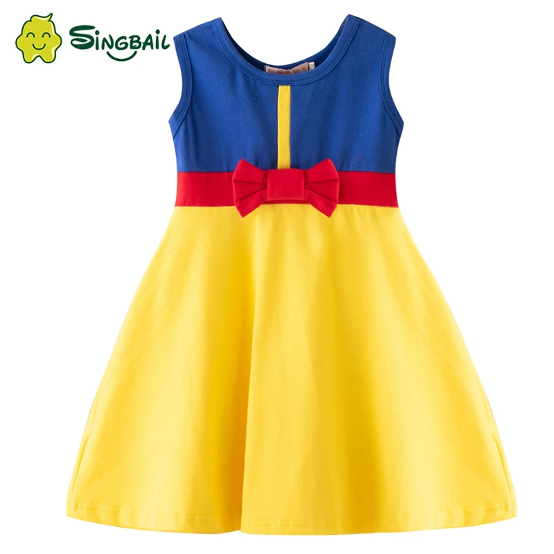Baby Girl Summer Casual Wear Minnie Wonder Woman Snow White Rapunzel Tinker Elena Princess Party Dress Clothes 2020 | Детская одежда и
