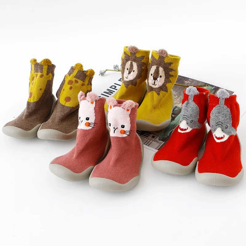 

Baby Boy Girl Shoes Autumn Winter Spring Infant Nonslip Sock Kid Soft Rubber Sole Sock Toddler Shoes Anti-slip Floor Socks Shoes