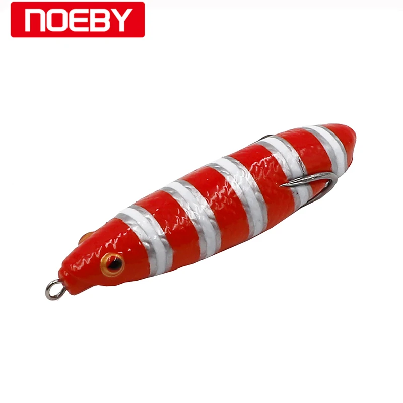 

NOEBY Fishing Lures Tube Bait Frog Soft Luminous Topwater Artificial Reservoir Pond 14g 9cm 6 Colors