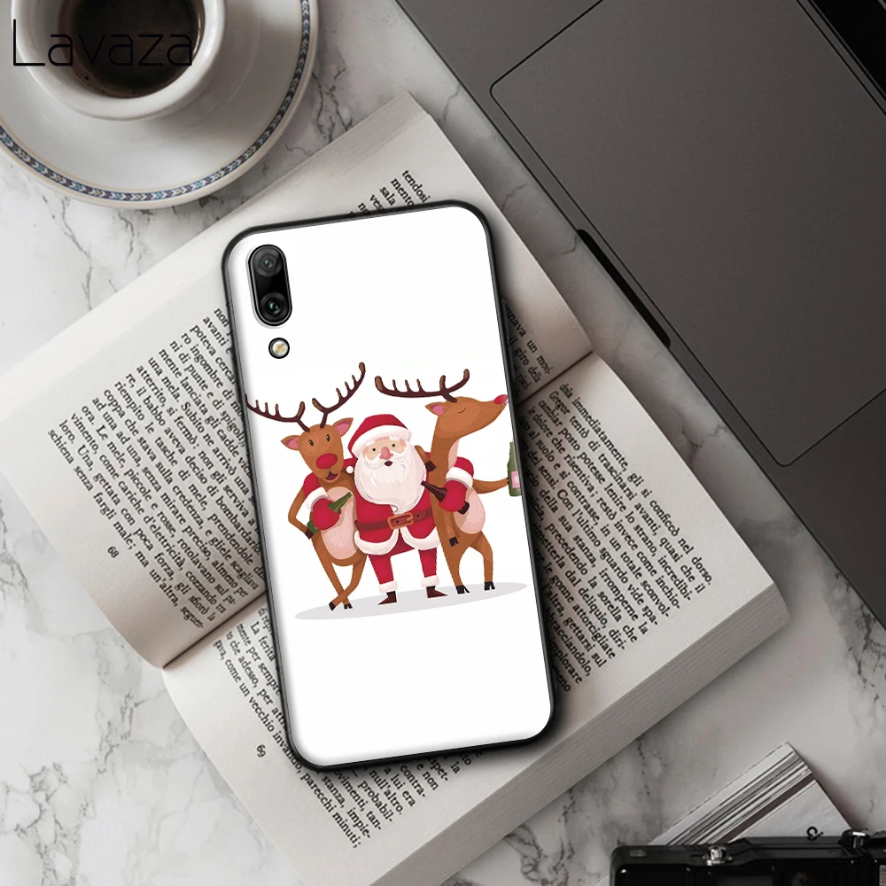 Christmas Cartoon Elk Soft Case for Huawei Honor 6A 7A 8A 20 Pro 7C 8C 7 8X 8 9 10 lite 20S Note10 View Cover |