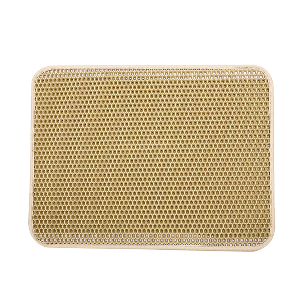 

Economical New Cats Litter Mat With Waterproof Layer EVA Honeycomb Cat Litters Box Scatter Control Trapper Pad ds99