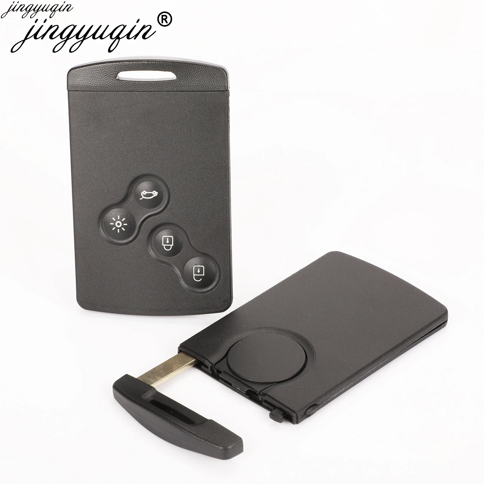 Bilchave 4 кнопки умный дистанционный ключ заготовка с брелок для ключей чехол Renault