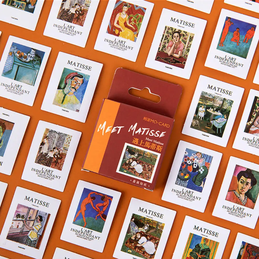 46 шт./кор. Meet Matisse ретро-наклейка ручной альбумдневник DIY декоративные наклейки