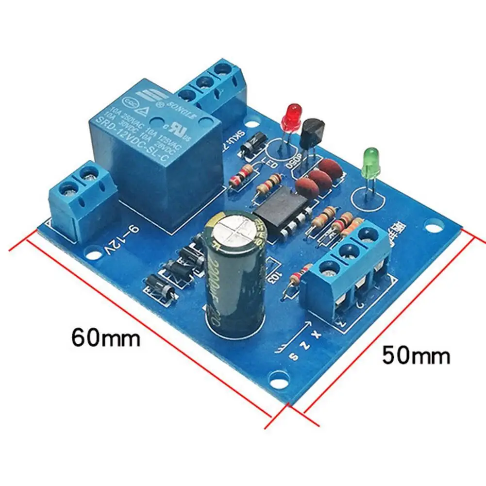 

9V-12V Liquid Water Level Controller Sensor Automatic Water Level Pump Control Board Pumping Drainage Water Detection Circu N6H1