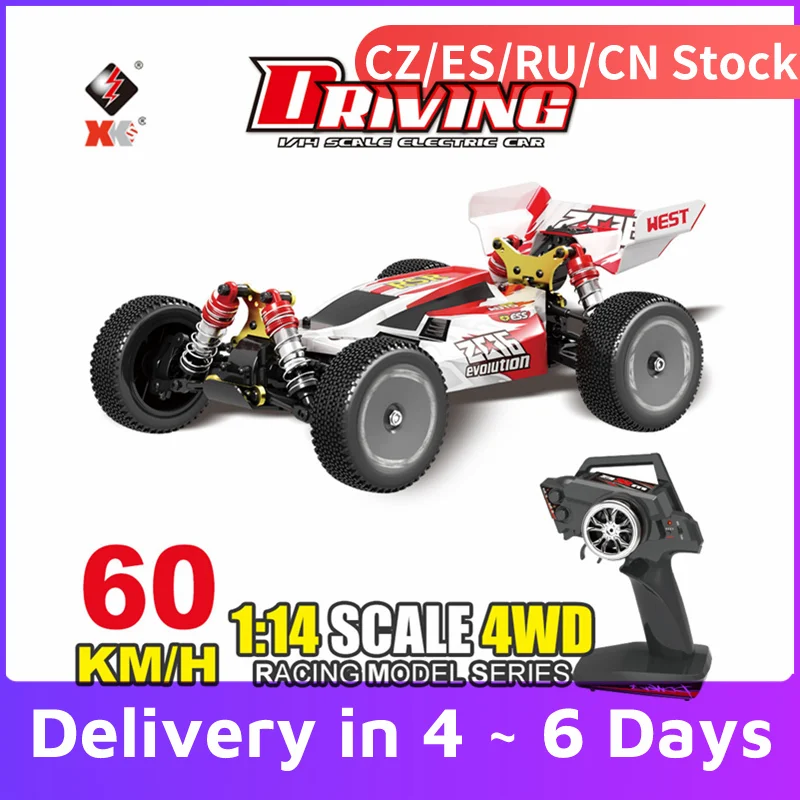 Wltoys XKS 144001 RC автомобиль 60 км/ч высокая скорость 1/14 2 4 ГГц 4WD гоночный внедорожник