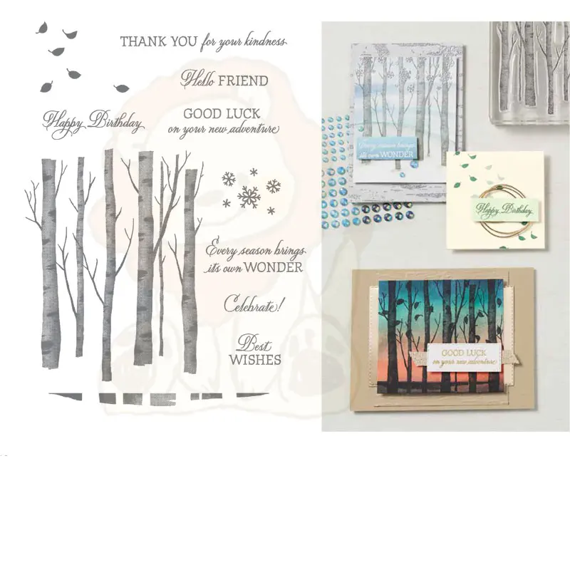 

Welcoming Woods Metal Cutting Dies Stamps Scrapbook Diary Secoration Embossing Stencil Template Diy Greeting Card 2021 New Hot