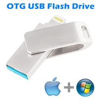 otg pendrive 16gb 32gb 64gb 128gb memory stick for ios 256gb 512g metal usb flash drive for ipad iphone 13 12 11 x 9 8 7 6 5s se