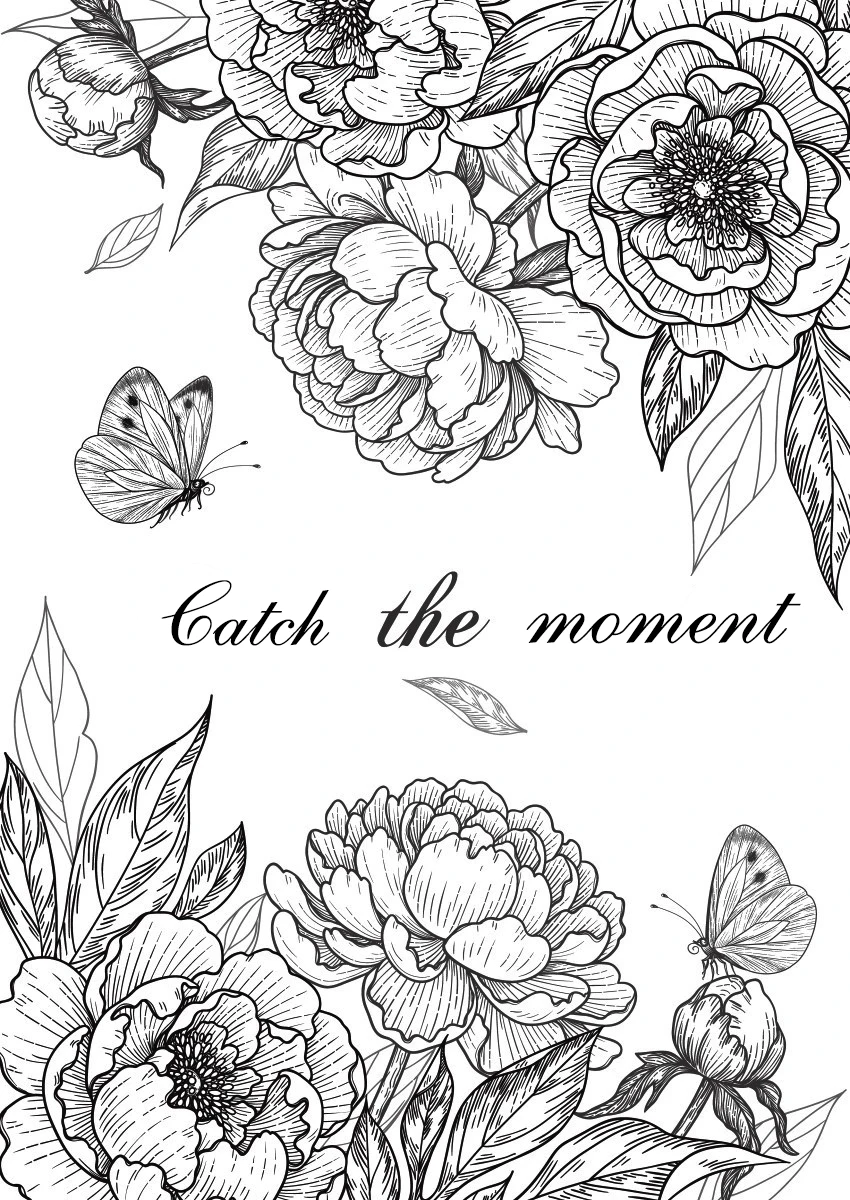

Flowers / Catch The Moment Transparent Clear Stamps For DIY Scrapbooking/Card Making Stamps Fun Decoration Supplies