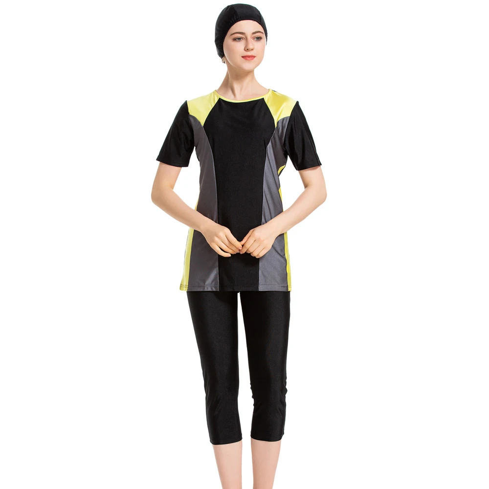

Burkini Muslim Swimwear 2021 Women Black Conservative Islamic Woman Borkini Swim Sports Hijab Big Size Modest Bathing Suit 4XL
