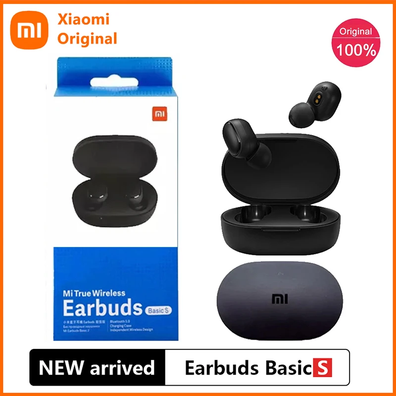 

Xiaomi туры наушники Базовая S Наушники-вкладыши TWS беспроводной Bluetooth 5,0 Gamging наушники глобальная версия Redmi AirDots S AI управление микрофоном громк...