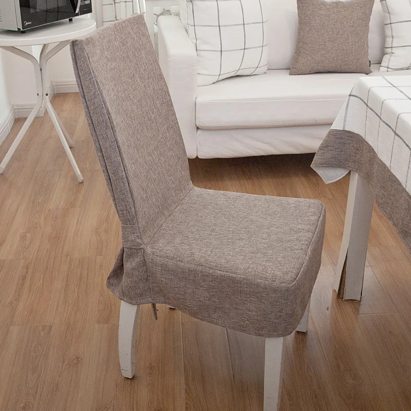 Индивидуальный домашний Хлопковый чехол для обеденного стула|linen pillow|chair factorylinen