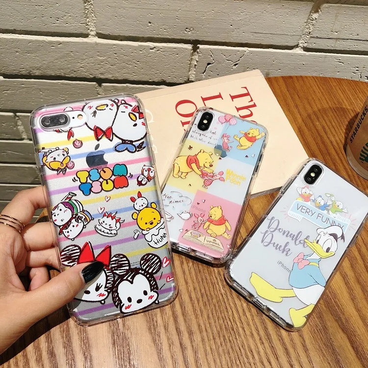 

2021 Disney certified phone case for iPhone xsmax phone case 7/8/x/xs/xr/xsmax Mickey Minnie phone cover