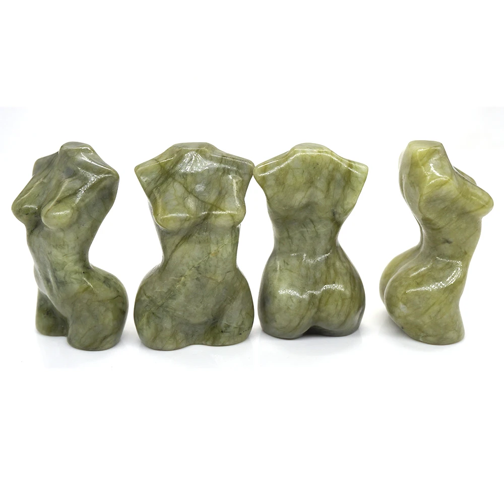 Женская модель бюст 2 дюйма Статуэтка из натуральных камней исцеляющая кристалл