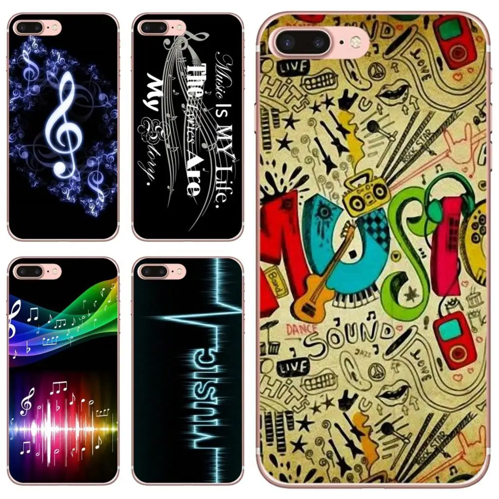 

For iPhone 10 11 12 13 Mini Pro 4S 5S SE 5C 6 6S 7 8 X XR XS Plus Max 2020 Silicone Phone Shell Cover music is my life Print
