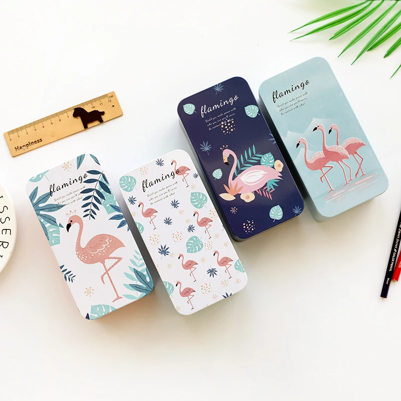 Креативная Мини жестяная коробка настольная для хранения мелочей