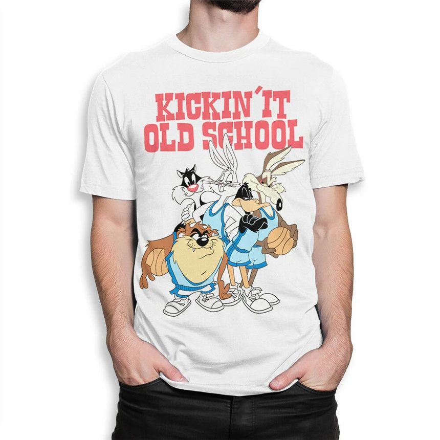 Looney Tunes/футболка с мультфильмами в старом школьном стиле женская футболка багами