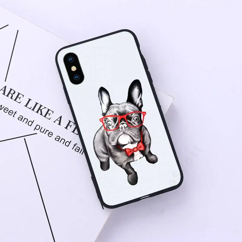 

French bulldog high quality Phone Case for iPhone 11 12 pro XS MAX 8 7 6 6S Plus X 5S SE 2020 XR
